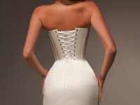 White Satin Corset "Amelia"