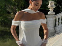 White Satin Corset <span>Soren</span>
