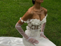 Mesh Corset in White Color <span>Gloria</span>