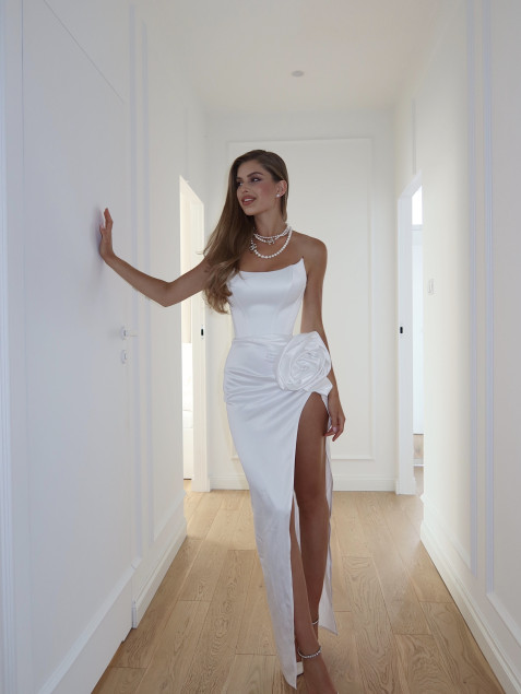 Белое Корсетное платье "Rosaline"