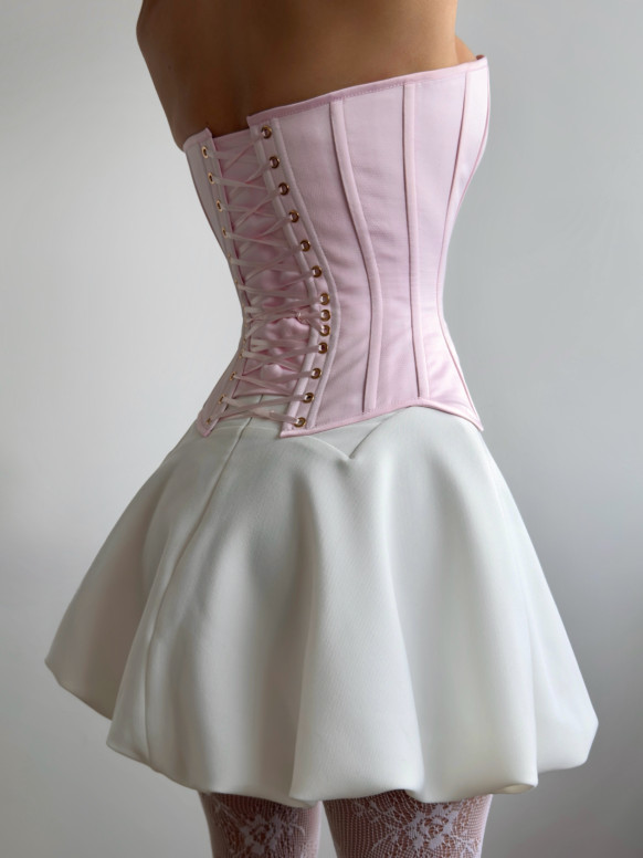 Атласный корсет в светло-розовом цвете <span>Scarlet </span>