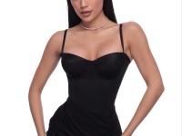 Black Satin Corset "Amelia"