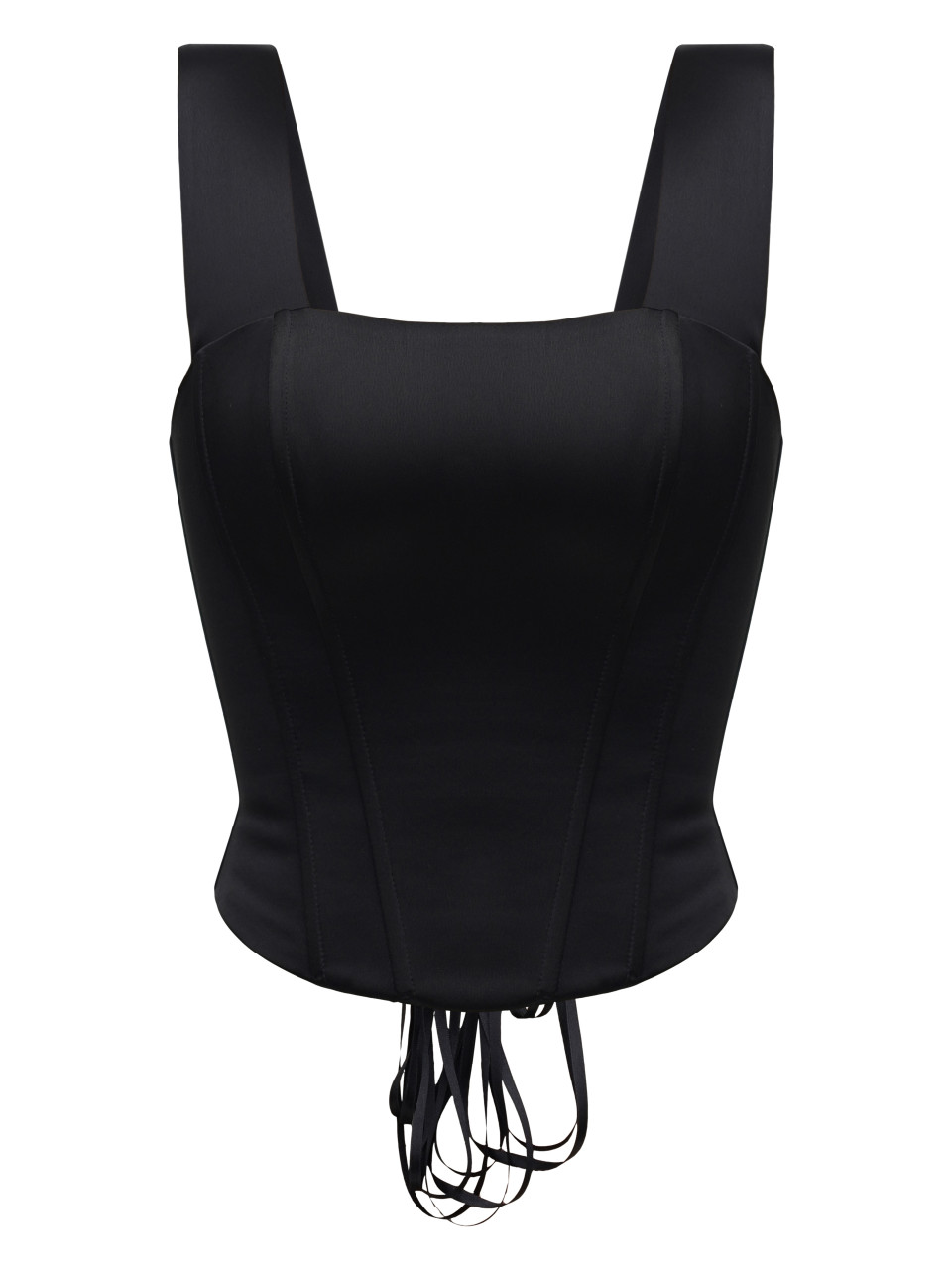Чёрный атласный корсет <span>Grace</span>