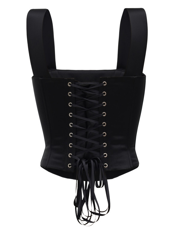 Чорний атласний корсет <span>Grace</span>