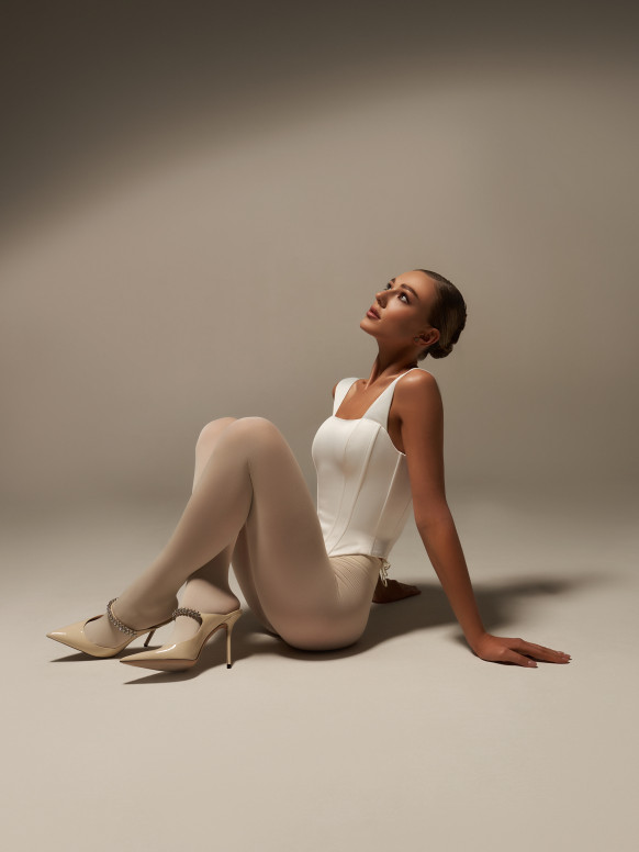 Білий атласний корсет <span>Grace</span>