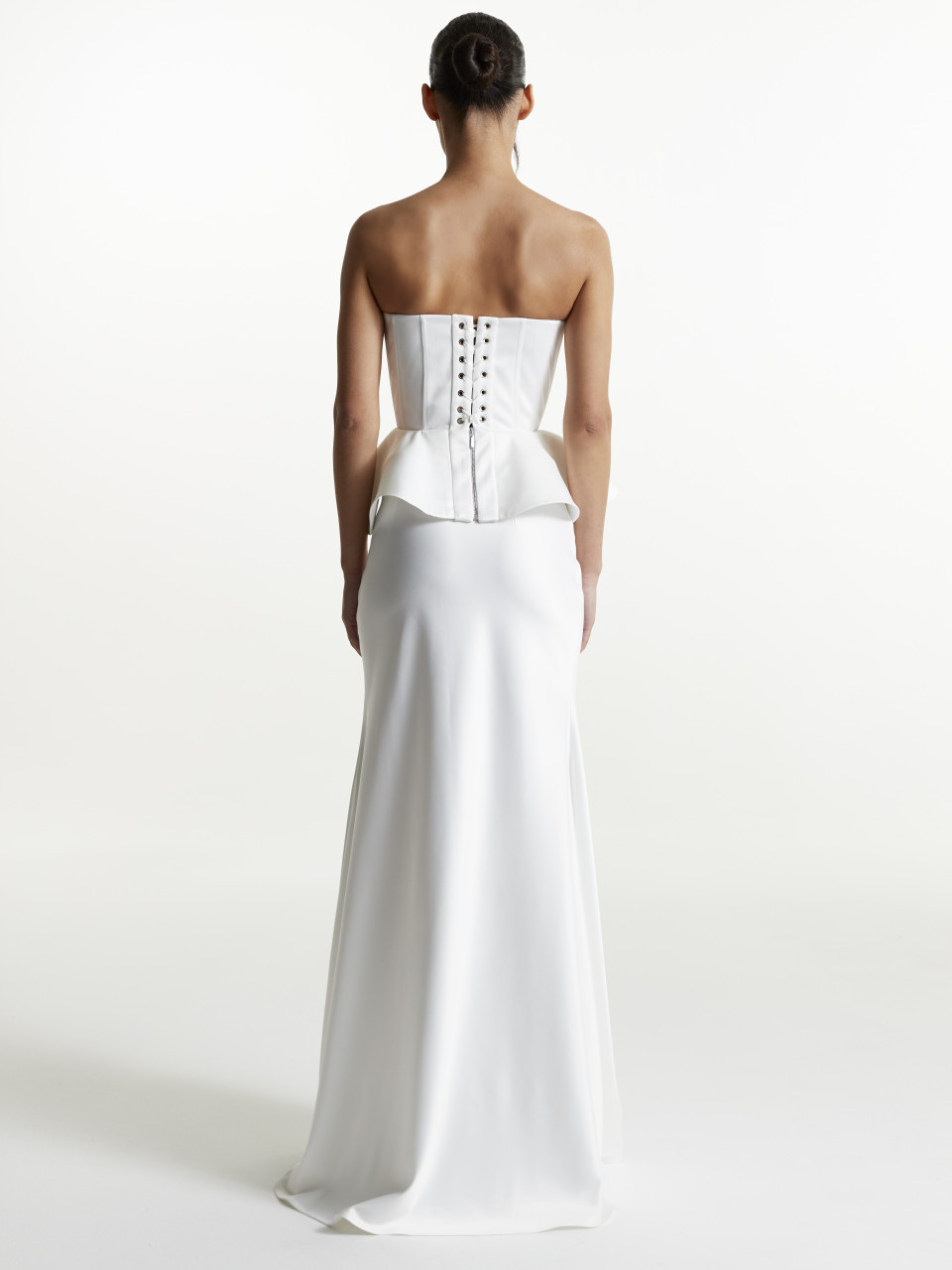 Белый атласный корсет <span>LIVIA</span>