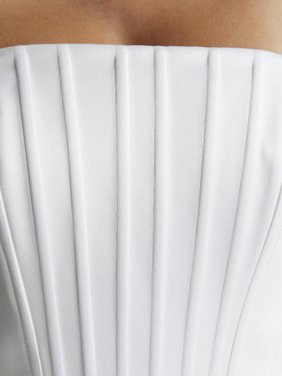 White Satin Corset <span>Livia</span>