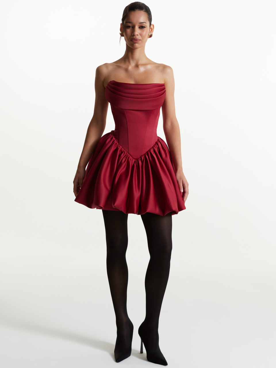 Бордова Корсетна сукня "Laura"