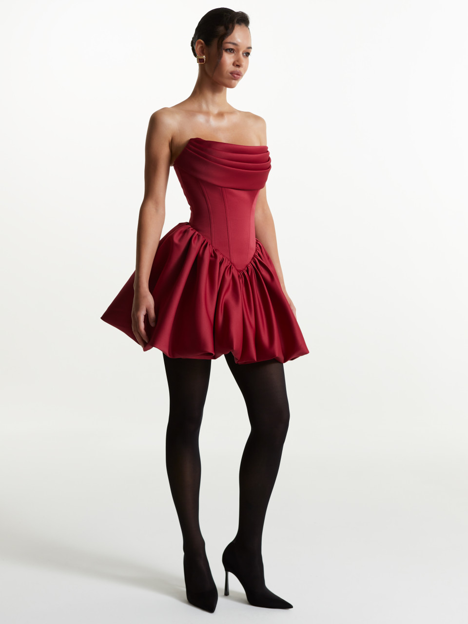 Бордовое Корсетное платье <span>Laura</span>