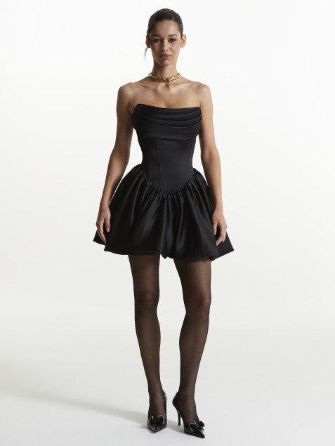 Чёрное Корсетное платье "Laura"