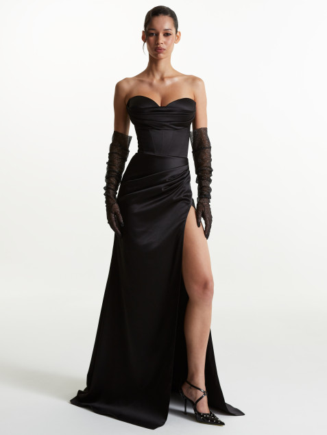 Черное Платье "Moonlit Whisper"