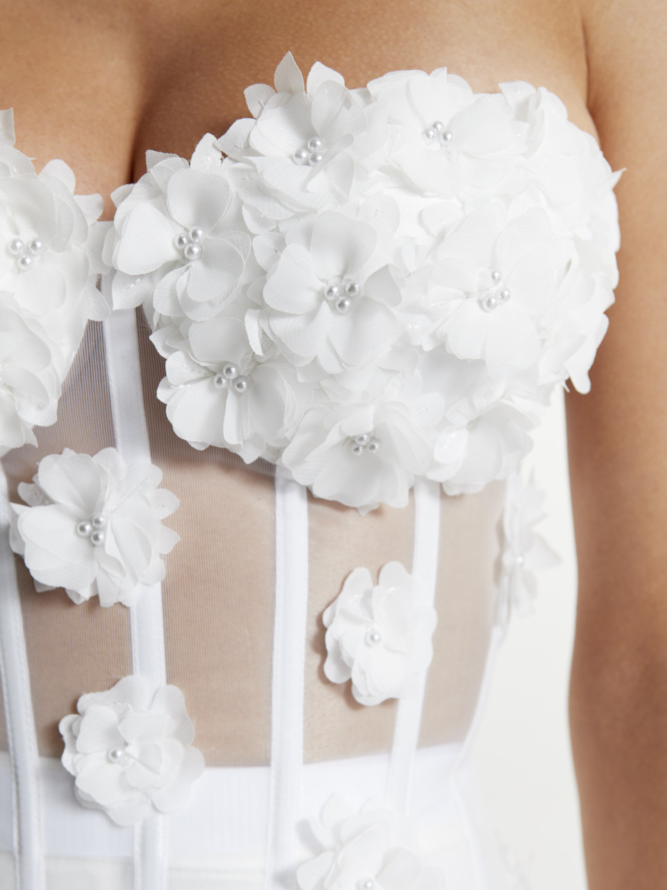 Mesh Corset in White Color <span>Gloria</span>