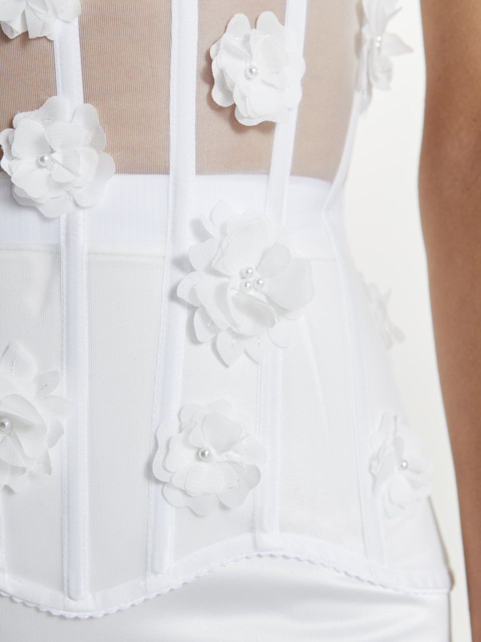 Mesh Corset in White Color <span>Gloria</span>