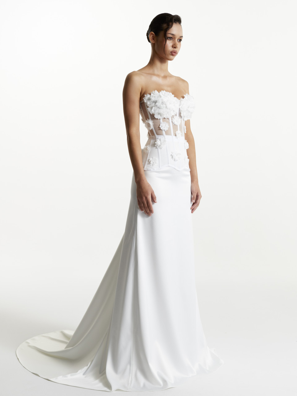 Mesh Corset in White Color <span>Gloria</span>