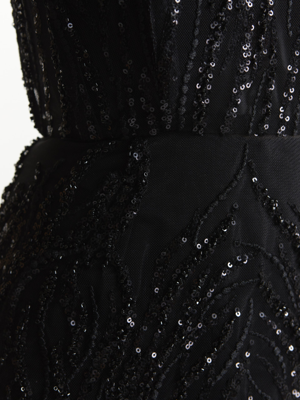 Чорна бісерна сукня <span>NOELLE</span>