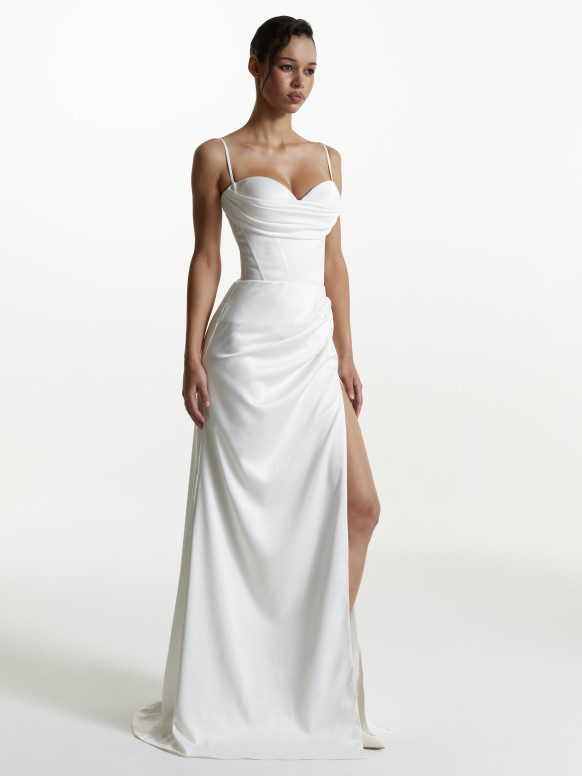 pleated midi dress Janet adhesive bra Navy Dresses With Nude Green Prom Dresses Size:7/41