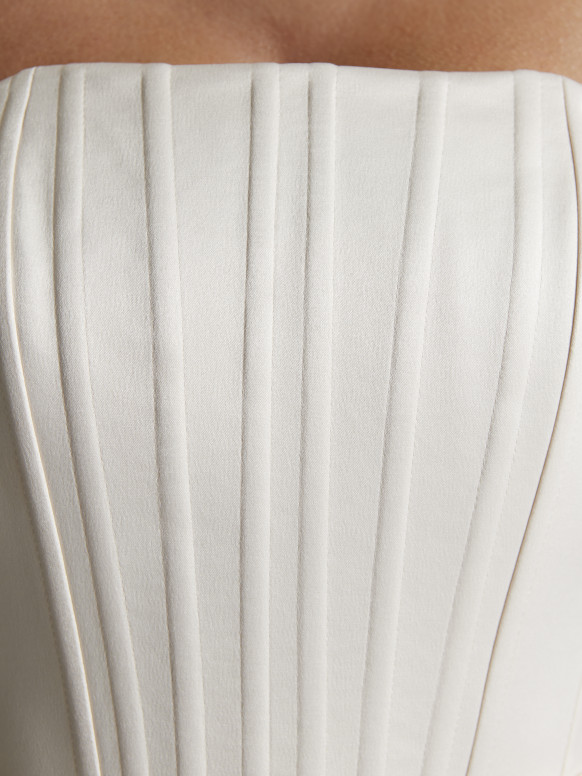 Beige Satin Corset <span>Beige</span>