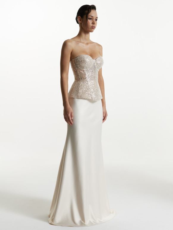 Shiny Gold Corset <span>LUMIÈRE</span>