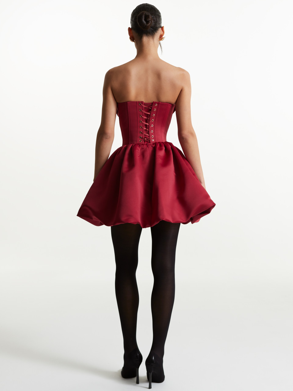 Бордовое Корсетное платье <span>Laura</span>