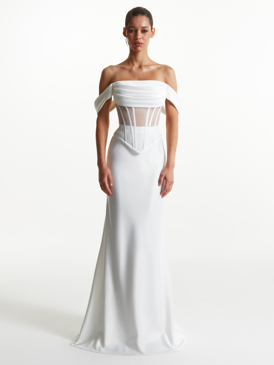 Корсет из сеточки в белом цвете <span>Waves</span>