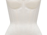 Ivory Satin Corset "Amelia"