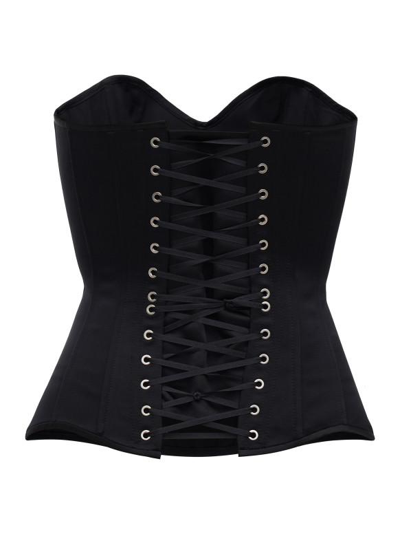 Чёрный атласный корсет <span>Scarlet</span>