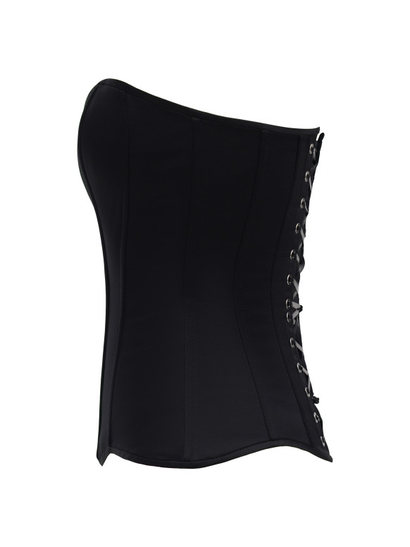 Чёрный атласный корсет <span>Scarlet</span>