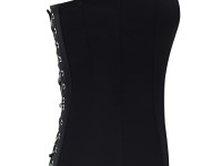 Black Satin Corset "Scarlet"