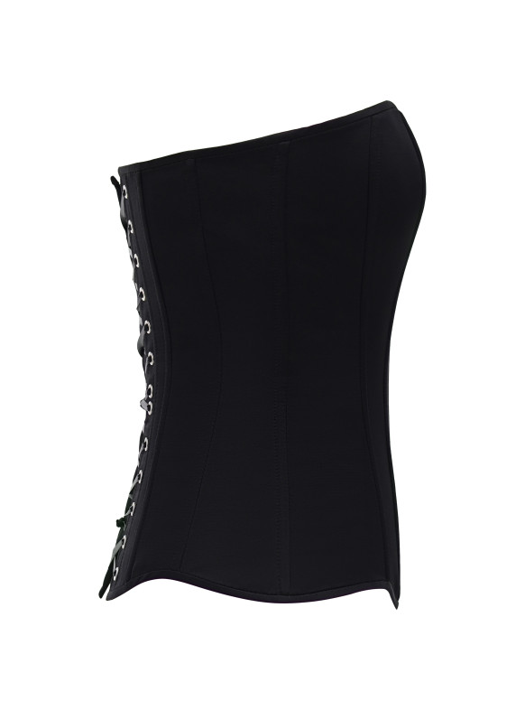 Чёрный атласный корсет <span>Scarlet</span>
