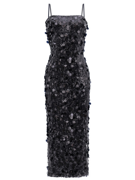 Black Sequin Dress "Cendra"