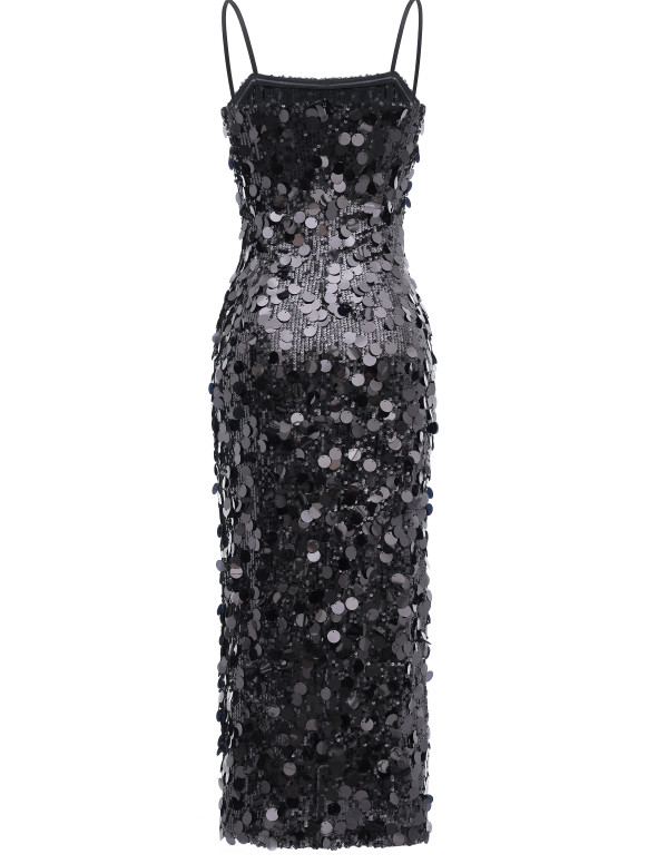 Чёрное платье с пайетками <span>Cendra</span>