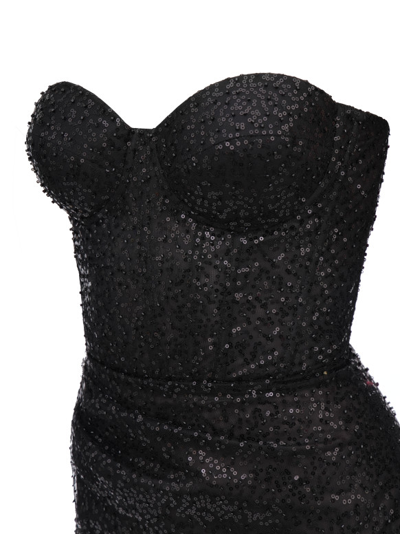 Black Sequin Dress Elise