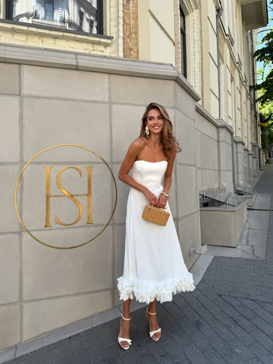 Платье "LUMEN" в молочном цвете