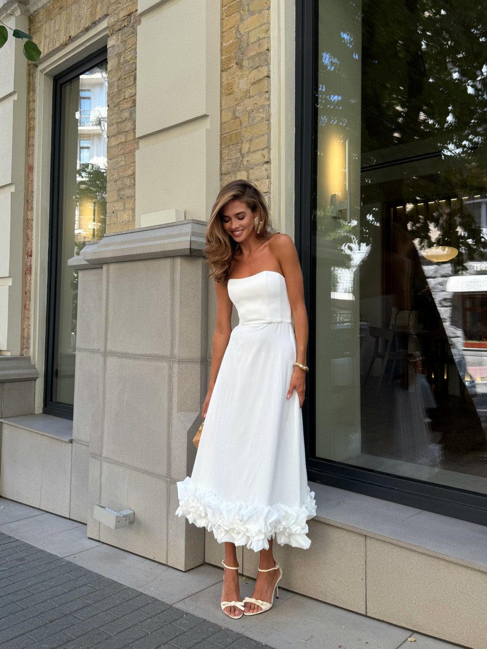 Платье в молочном цвете <span>LUMEN</span>