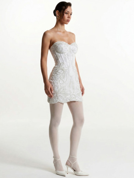 Beaded Mini Dress "Lumi"