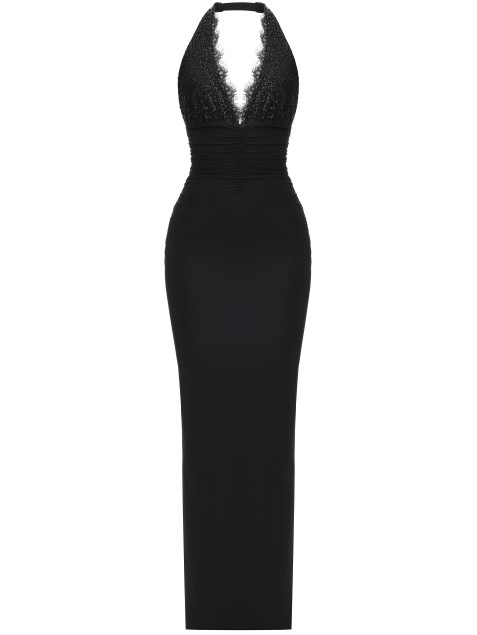 Black Evening Maxi Dress “Lavenne”