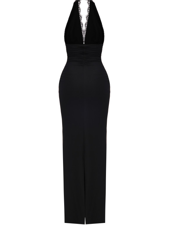 Black Evening Maxi Dress Lavenne