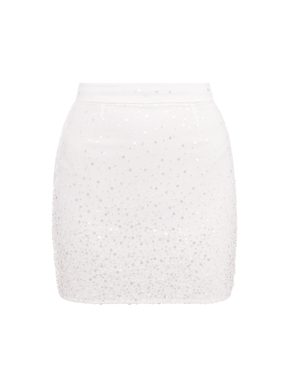 Спідниця з бісеру білого кольору <span>ECLAT</span>