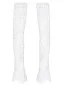 Long Sheer Lace Gloves with Scattered Pearls Seraphine